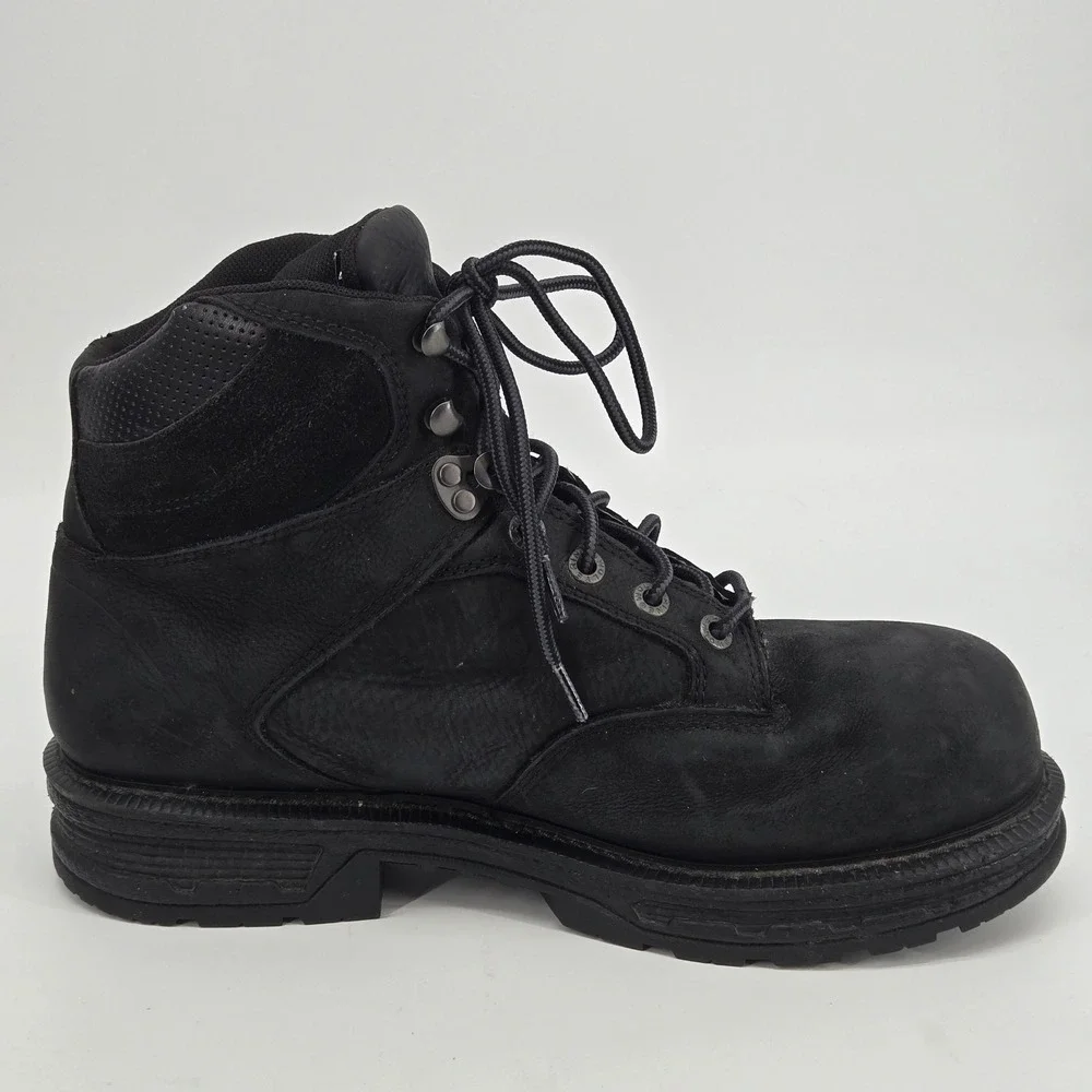 Wolverine Raider II Waterproof Steel Toe Work Boot‎ 12M Black Leather Utility